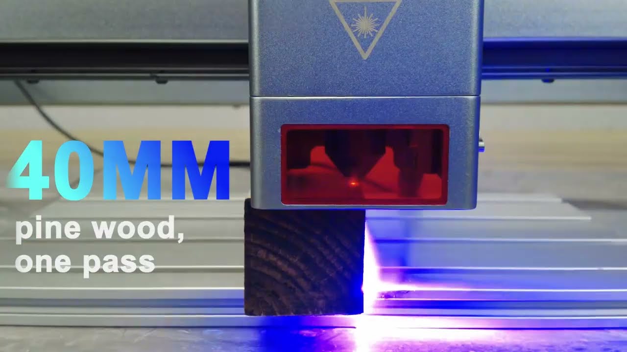 Потужний лазер з подачою повітря для різання гравіювання 40Вт 450нм Laser Tree K40