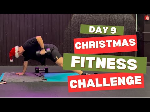10 min Full body "DUMBBELL" Workout | Christmas Fitness Challenge | DAY 9 | E_FITNESSLAB