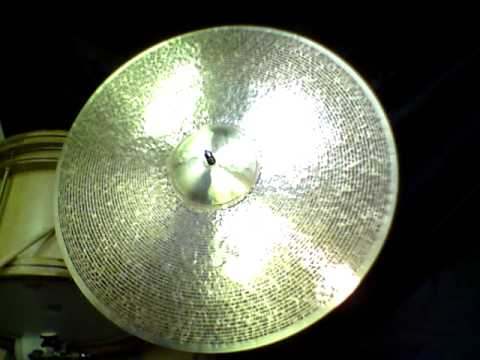 22 TW Half Kontroversial Ride, 2422g - Handcrafted cymbals by Craig Lauritsen.MOV