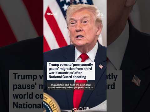 Trump vows to 'permanently pause' migration from 'third world countries' after D.C. shooting