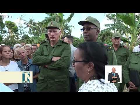 Presidente de Cuba visitó comunidades del municipio de Mayarí