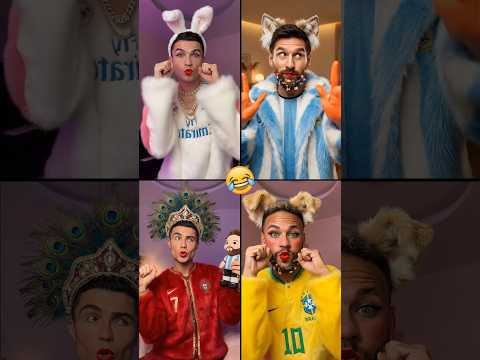 Ronaldo vs Messi vs Neymar MAKEUP Mix 💚💄CR7 🎬 #ronaldo #cute