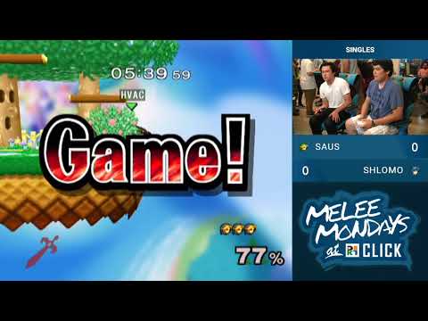 Melee Mondays at Click #14 — Singles — SAUS vs Shlomo
