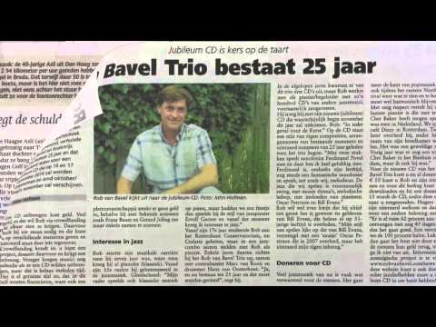 last update! 25th Anniversary CD Rob van Bavel Trio