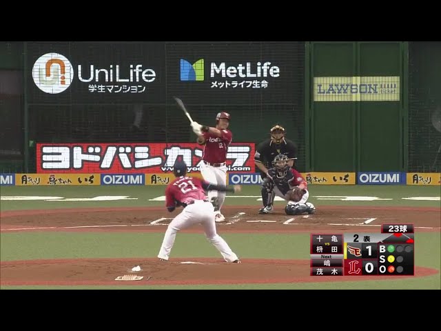 【2回表】イーグルス・枡田がスタメン起用に応えるタイムリー2ベース!! 2017/10/15 ローチケ CS パ 1st L-E