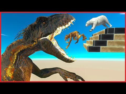 DON'T FALL in INDORAPTOR QUICKSAND - Animal Revolt Battle Simulator