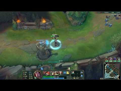 High Noon Jhin and Academy Darius Vs Ashe and Teemo bot gameplay