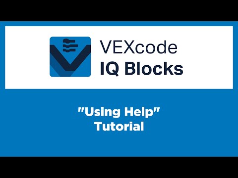 Vexcode Iq Blocks Using Help Tutorial