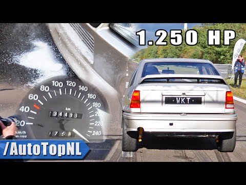 1250HP OPEL Kadett GSi *ICE COOLED* 0-316KMH ACCELERATION by AutoTopNL