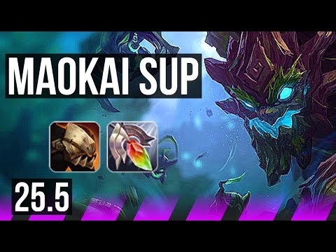 MAOKAI & Miss Fortune vs BLITZCRANK & Jinx (SUP) | KR Master | 25.5