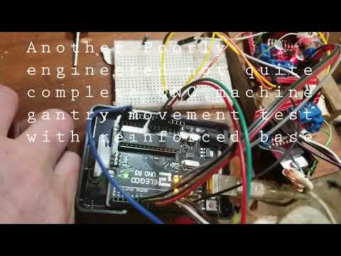 Poorly engineered cnc machine gantry belt driven movement test