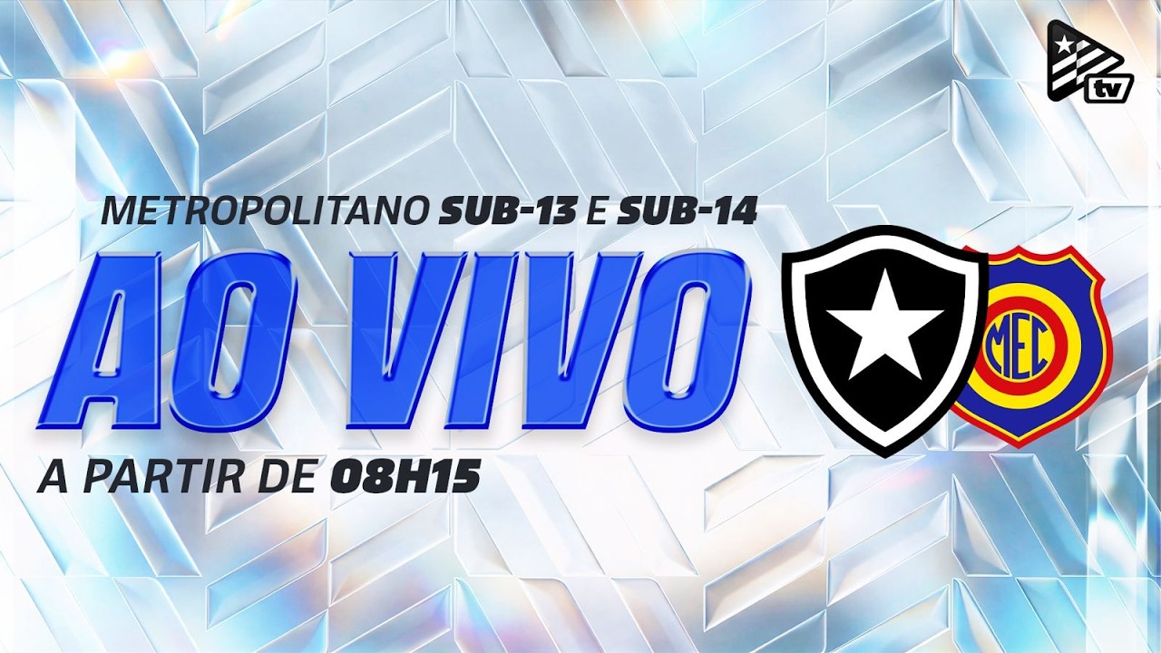 AO VIVO | Botafogo enfrenta o Madureira no Campeonato Metropolitano Sub-13 e Sub-14
