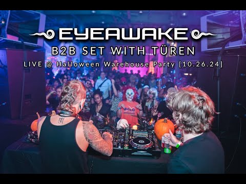 EYEawake b2b Türen LIVE SET @ Halloween Warehouse Party [Visuals by: RJL Visuals]