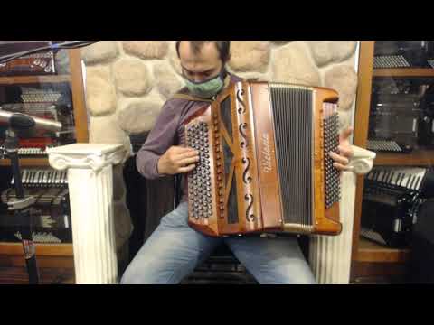 4500 - Mahogany Victoria Poeta Chromatic Button Accordion C System LMMH 87 120 image 3