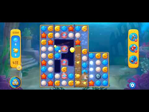 Fishdom Easy Level 12200 (with full seashell and timed double bomb) @choraelmin