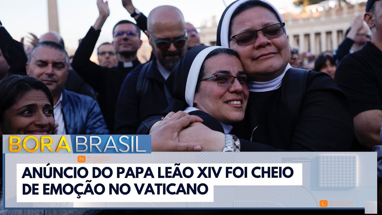 Anúncio do papa Leão XIV foi cheio de emoção no Vaticano