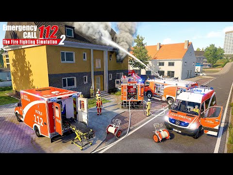 Emergency Call 112 - WATER CANNON vs. APARTMENT FIRE! (Berlin Fire Brigade)