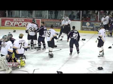 Bench Brawl March 12 2006 Summum Chiefs Vs Trois Rivieres LNAH