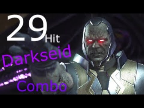 29 hit darkseid combo injustice 2  (highest darkseid combo in the world)   Easy darksei combo!