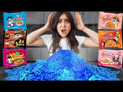 Ho provato tutti i gusti di ramen piccante coreano!