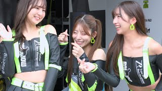 【安田七奈さん?/ 花之衣美優さん/廣川エレナさん】SuperTaikyu  最終戦  ピットウォークの模様  2024.11.16