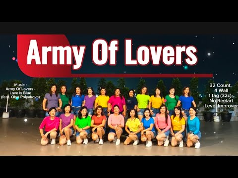 Army Of Lovers-Love Is Blue(Olya Polyakova)/Line Dance/Heather Barton&Rep Ghazali/Sanggar Yanti/Yuli
