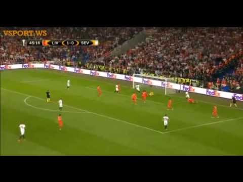 Goal Kevin Gameiro   Liverpool - Sevilla 1-1
