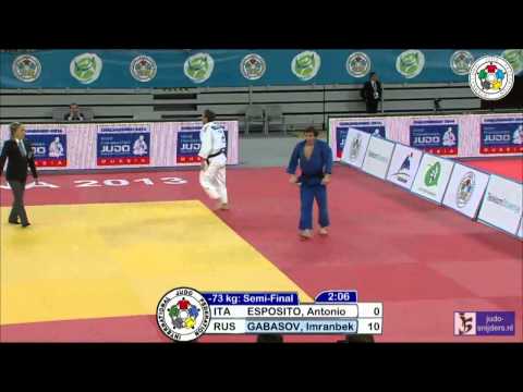 Judo 2013 World Championships Junior Ljubljana: Esposito (ITA) - Gabasov (RUS) [-73kg] semi-final