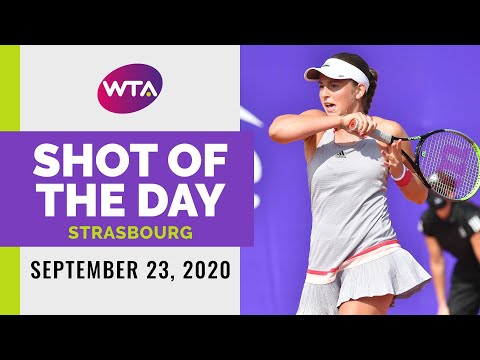 Теннис Jelena Ostapenko | 2020 Strasbourg Day 4 | Shot of the Day
