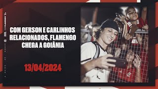 Com Gerson e Carlinhos relacionados, Flamengo chega a Goiânia