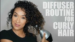 How I Dry My Naturally Curly Hair Using A Diffuser - Updated | RisasRizos