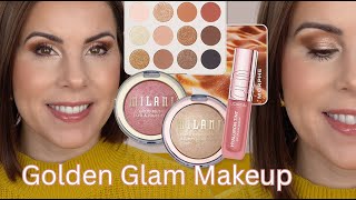 FULL GLAM Golden Look | Morphe Flickering Sands Palette Tutorial!
