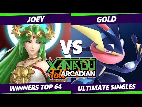 Smash Ultimate Tournament - joey (Palutena) Vs. Gold (Greninja) SSBU Fall Arcadian Winners Top 64