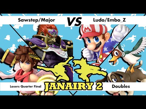 Janairy 2024: Doubles - Losers Quarter Final - Sawstep/Major Vs. Ludo/Embo_Z - SSBU