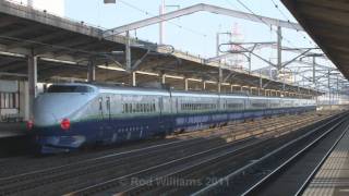 preview picture of video '日本の列車 : Japan Rail; Shinkansens at Oyama'