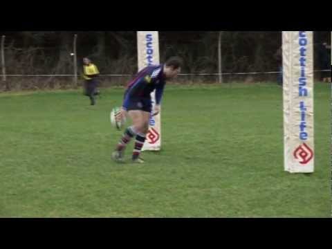 DARREN CLAPPERTON TRY v HAWICK YM - 29.12.12