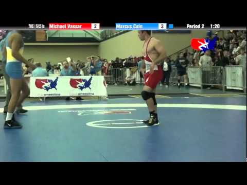 University Nat`ls FS  70 KG / 154.25 lbs: Michael Vassar vs. Marcus Cain