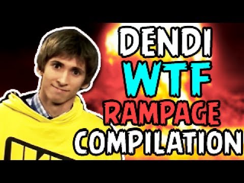 Dendi Best Rampage Compilation WTF Dota 2