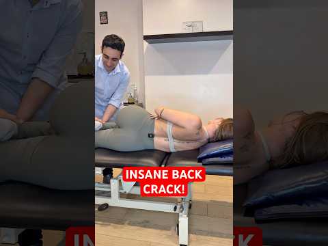 INCREDIBLY LOUD AND SATISFYING BACK CRACK! #asmr #satisfying #osteopath #chiropractic