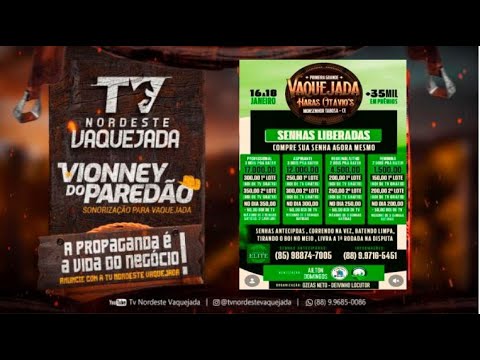 VAQUEJADA AO VIVO:  1ª VAQUEJADA HARAS OTAVIOS  | MONSENHOR TABOSA-CE