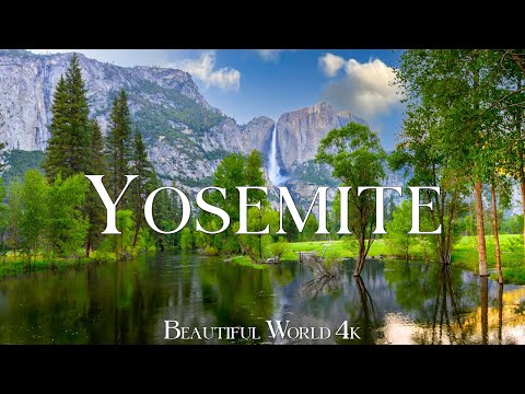 Yosemite National Park 4K – Sunlit Valleys, Pine Forests and Misty Falls – Piano Escape