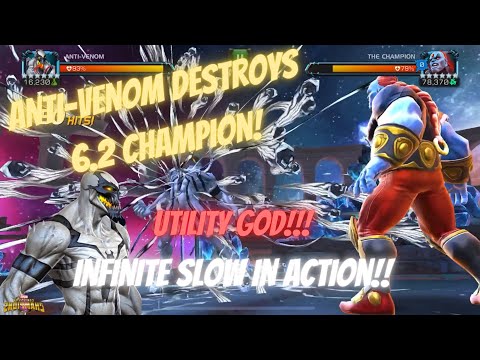 Anti-Venom Destroys 6.2 Champion Boss | Marvel Contest of Champions