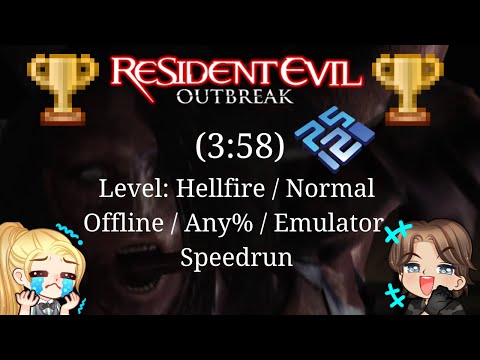 Resident Evil Outbreak File #1 Speedrun of Hellfire Normal in 3:58 IGT EMU