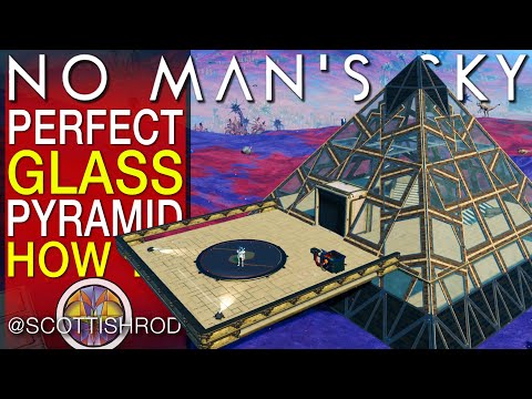 Perfect Glass Pyramid with Airlock Doors Tutorial - No Man's Sky Frontiers Update - NMS Scottish Rod