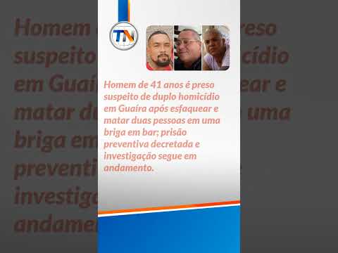 Prisão preventiva decretada para suspeito de duplo homicídio em Guaíra