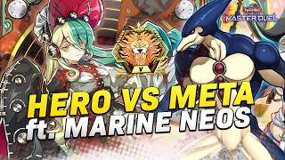 HERO VS META ft. Marine Neos 🔥🐬  | Yu-Gi-Oh! Master Duel