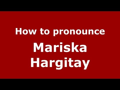 How to pronounce Mariska Hargitay (American English/US) - PronounceNames.com