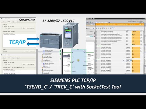 COM31. TCP/IP - TSEND TRCV TCP Communication via Siemens S7-1200 S7-1500 PLC and TIA Portal