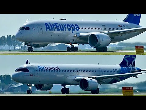 1 HR of Take-off at AMS | Amsterdam Schiphol Airport Planes Spotting 2