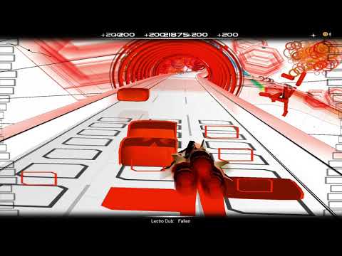 Audiosurf: Lectro Dub - Fallen PERFECT RUN (Ninja Mono, Ironmode, 100% blocks collected, Stealth)